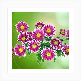 Chrysanthemums Art Print