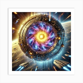 Void Conflux Array Energy Storage Art Print