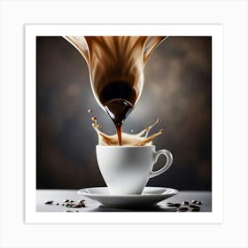 Splashing Coffee 7 Art Print