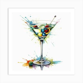 Illustrative Albedo Martini Art 3 Art Print