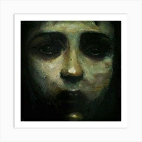 Dark child Art Print