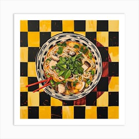 Pho Noodle Soup Yellow 1 Art Print