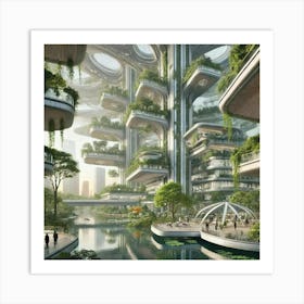 Residential Terraces Sovereign Flame Union Art Print