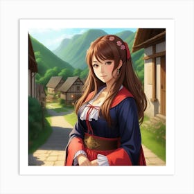 Village Belle Art Print