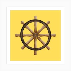 Ship Wheel Art Print