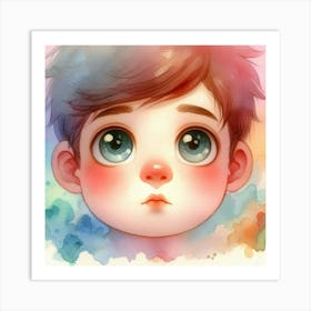 Portrait Of A Boy Art Print