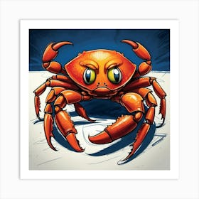 Crab Illustration 1 Art Print