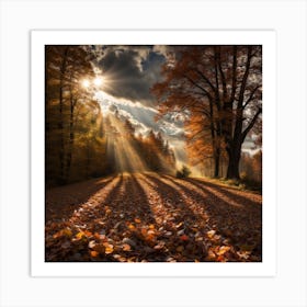 Autumn Rays Art Print