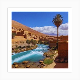 River In The Desert Art Print