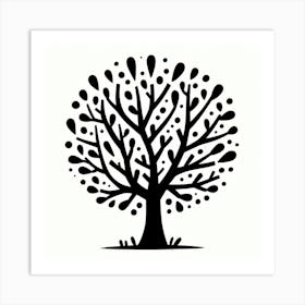 Minimalistic tree 1 Art Print