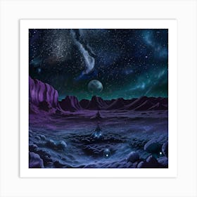 Space Landscape 2 Art Print