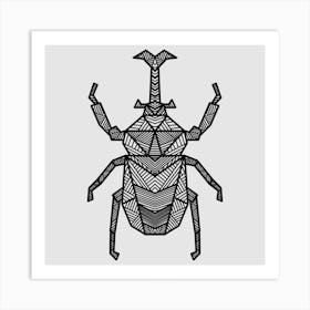 Geometric Beetle Art Print