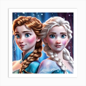 Frozen Princesses Art Print