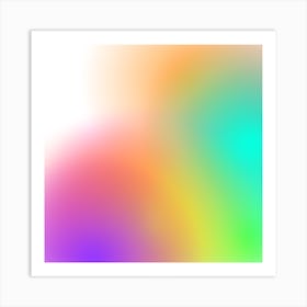 Abstract Rainbow Background 6 Art Print