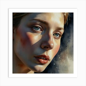 Portrait Of A Girl 4 Art Print