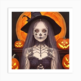 Halloween Witch 1 Art Print