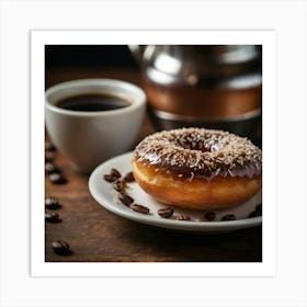 Donuts And Coffee Art Print
