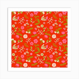 Red field Art Print