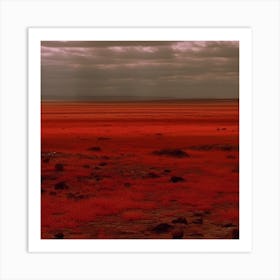 Red Vast Nothingness Art Print