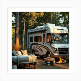 Rv In The Woods Poster