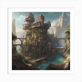 Fantasy Castle 106 Art Print