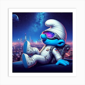 Smurfs In Space Art Print