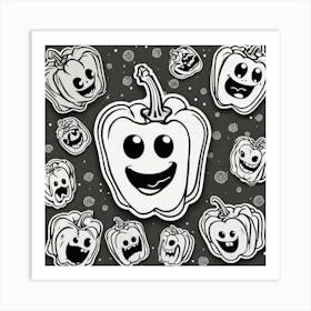 Halloween Pumpkins 14 Art Print