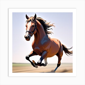 Horse Galloping 11 Art Print