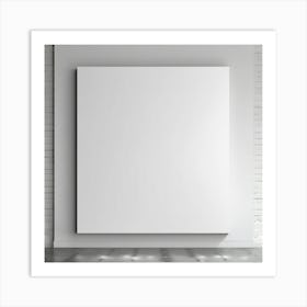 Blank Canvas On The Wall 1 Art Print