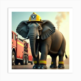 Flux Dev A Majestic Adult Elephant Stands Proudly Wearing A Ye 0 Art Print