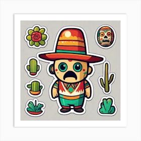 Mexican Sombrero 4 Art Print