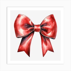 Red Bow 1 Art Print