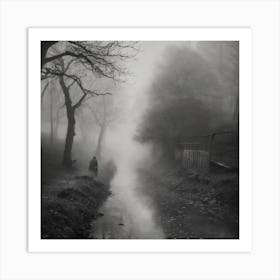 Foggy Night Art Print