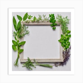 Herbs As A Frame (60) Art Print