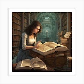 The Young Librarian 11 Art Print