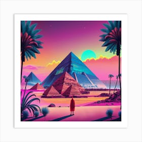 Egyptian Pyramids 3 Art Print