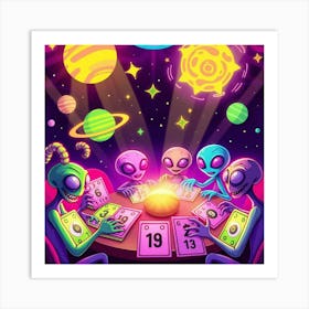 Alien Bingo Art Print