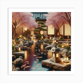 Asian Garden 1 Art Print