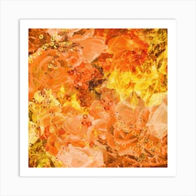 Orange Roses Art Print