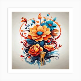 Floral Painting 1 Art Print