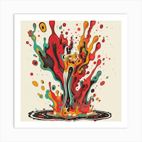 Splash Of Color 1 Art Print