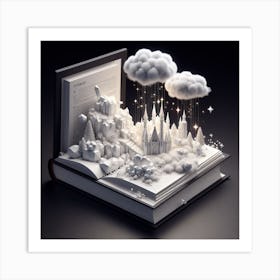 crystal and clouds Art Print