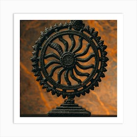 Hindu Wheel Art Print