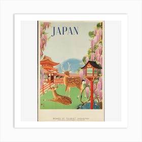 Japanese Deer Art Print