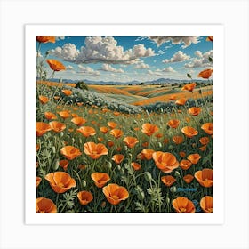 Flower Landscape 1 Art Print