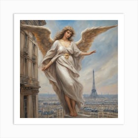 Guardian Of Paris  Art Print