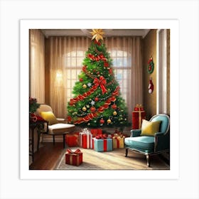 Christmas Tree 35 Art Print