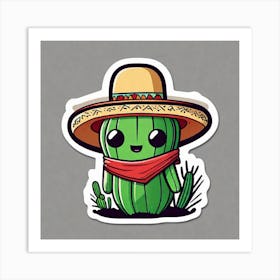 Cactus Sticker 21 Art Print