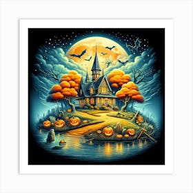 Haunted House Art Print