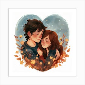 Couple In Love Art Print